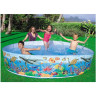 Бассейн INTEX «Морское дно» 58472, круглый каркасный, Ø244×46 см, жёсткий борт
