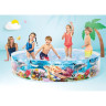 Бассейн INTEX «Морское дно» 58472, круглый каркасный, Ø244×46 см, жёсткий борт