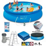 Бассейн надувной INTEX Easy Set 26166, 457×107 см — насос, лестница, подстилка, тент