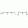 Каркасный бассейн INTEX Frame Set 28271, прямоугольный 260×160×65 см