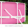Каркасный бассейн INTEX PINK METAL FRAME 244х76 см, 2843 л 28290