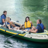 Лодка INTEX Seahawk 4 (68351), 4-местная, 351×145×48 см, вёсла, насос, до 480 кг