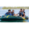 Лодка INTEX Seahawk 4 (68351), 4-местная, 351×145×48 см, вёсла, насос, до 480 кг