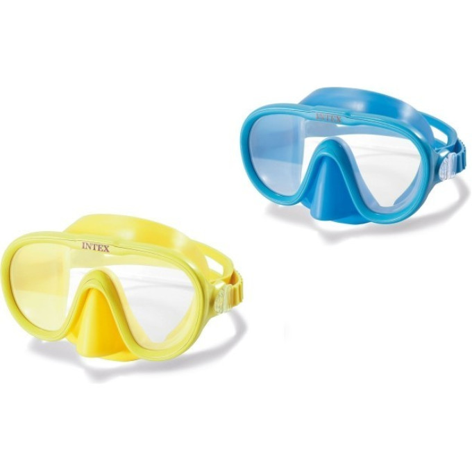 Маска для плавания INTEX SEA SCAN SWIM 55916, от 8 лет, желтый