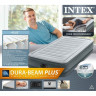 Надувная кровать INTEX Comfort Plush 67766, 99×191×33 см, встроенный насос 220V