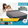 Надувная кровать INTEX Deluxe Pillow Rest Raised Bed 64136, 152×203×42 см, встроенный насос 220V