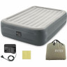 Надувная кровать INTEX Essential Rest 64126, 152×203×46 см, встроенный насос 220V