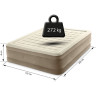 Надувная кровать INTEX Ultra Plush 64428, 152×203×46 см, встроенный насос 220V