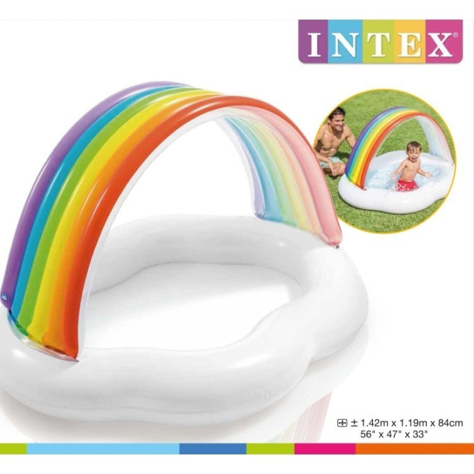 Надувной бассейн INTEX «Радуга» 57141, 82 л