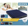 Надувной матрас INTEX Classic Downy Fiber-Tech 64765, 152×203×25 см, с подушками и насосом