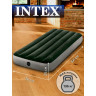 Надувной матрас INTEX Downy Airbed 64760, 76×191×25 см, с встроенным ножным насосом