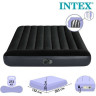 Надувной матрас INTEX Pillow Rest Classic Fiber-Tech 64150, 152×203×25 см, со встроенным насосом