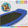 Надувной матрас-шезлонг для плавания INTEX сетчатый 178х94 см с подголовником, до 100 кг, синий 58836 CIHII