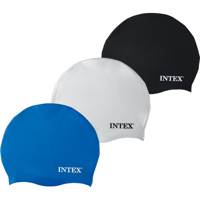 Шапка для плавания INTEX 55992 из силикона от 8 лет 3 цвета